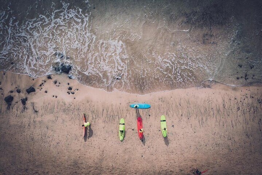 Learn to surf the most beautiful sandy beaches of Fuerteventura