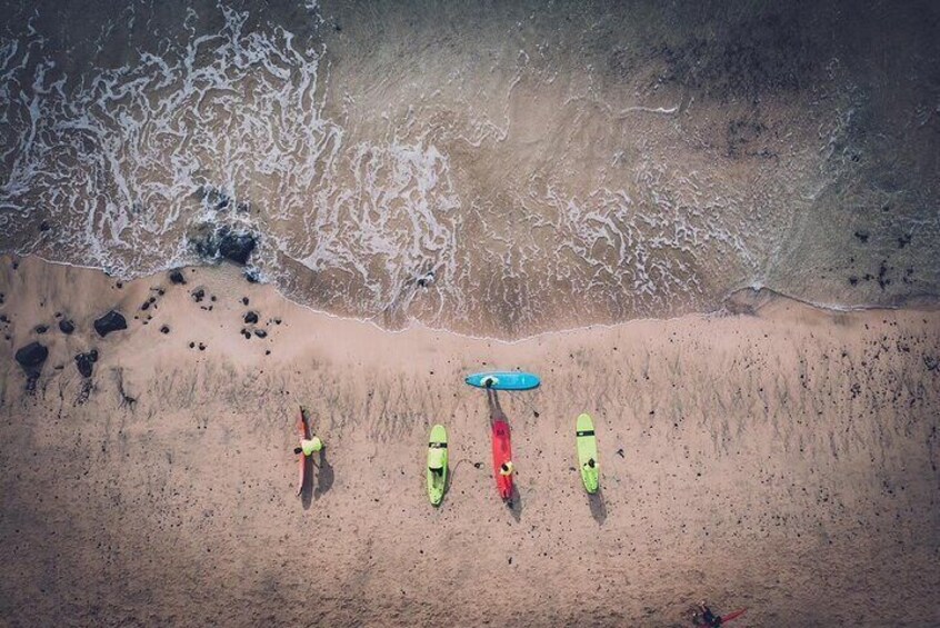 Learn to surf the most beautiful sandy beaches of Fuerteventura