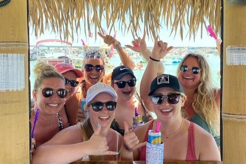 Private 3 Hour Tiki Boat Tour to Shell Island