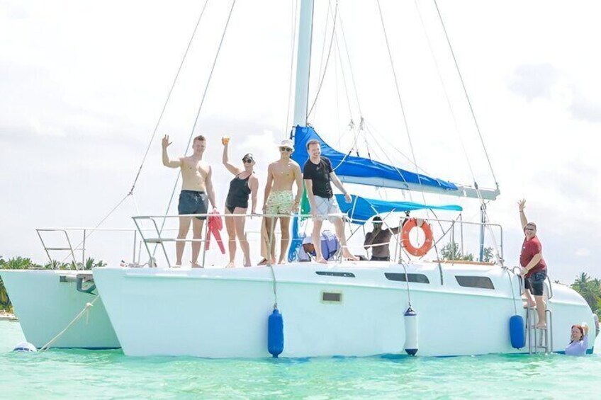 Modern Catamaran for Private Groups with BBQ Open Bar and Snorkel