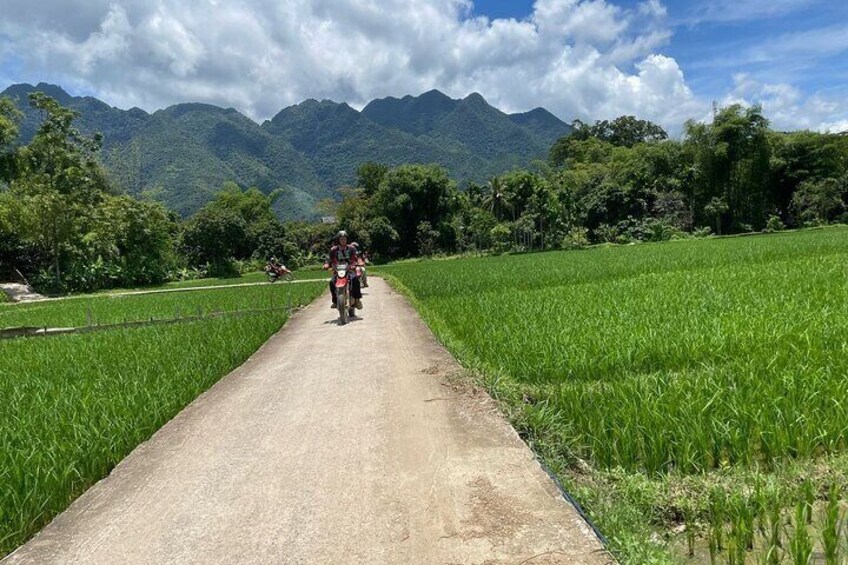 we always choose small local routes to avoid heavy and give you a glimpse of authentic local life along the back roads