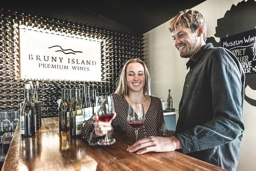 Wine tasting at Bruny Island Premium Wines