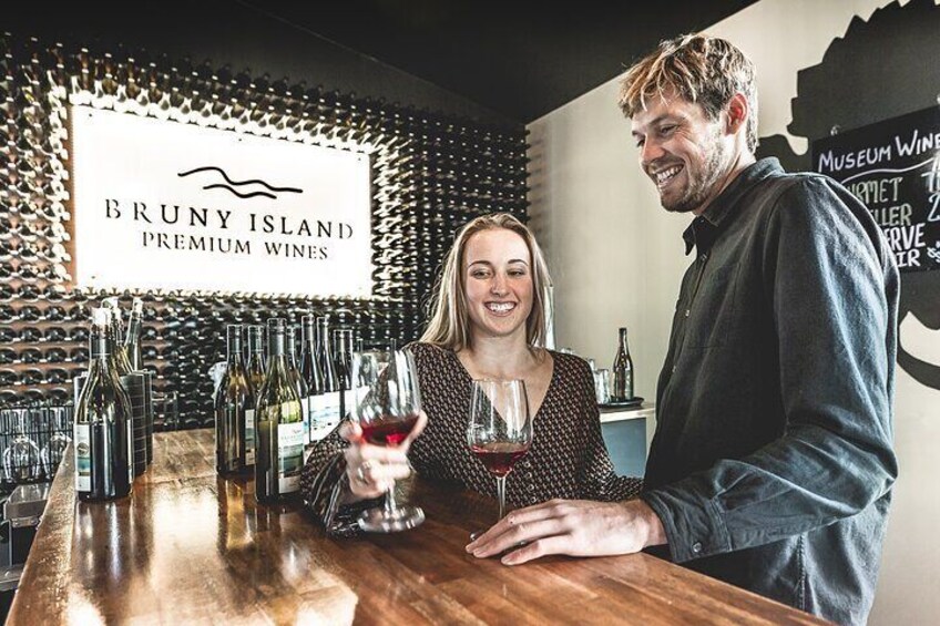 Wine tasting at Bruny Island Premium Wines