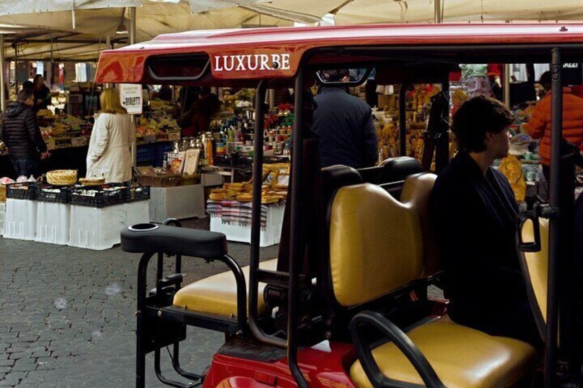 Rome Golf Cart Food and Sightseeing Tour