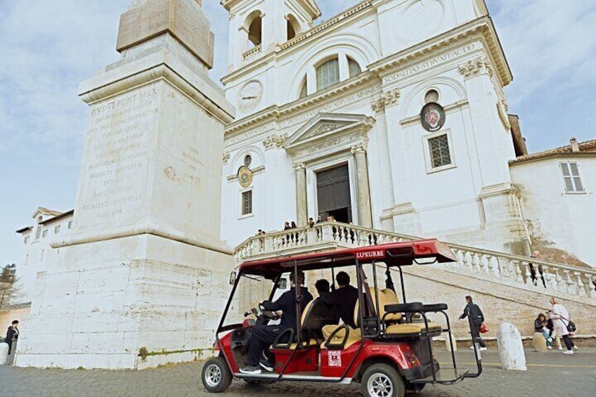 Rome Golf Cart Food and Sightseeing Tour