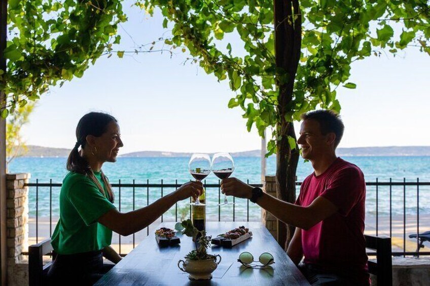 Wine Tasting at Seafront Tasting Room in Kastela