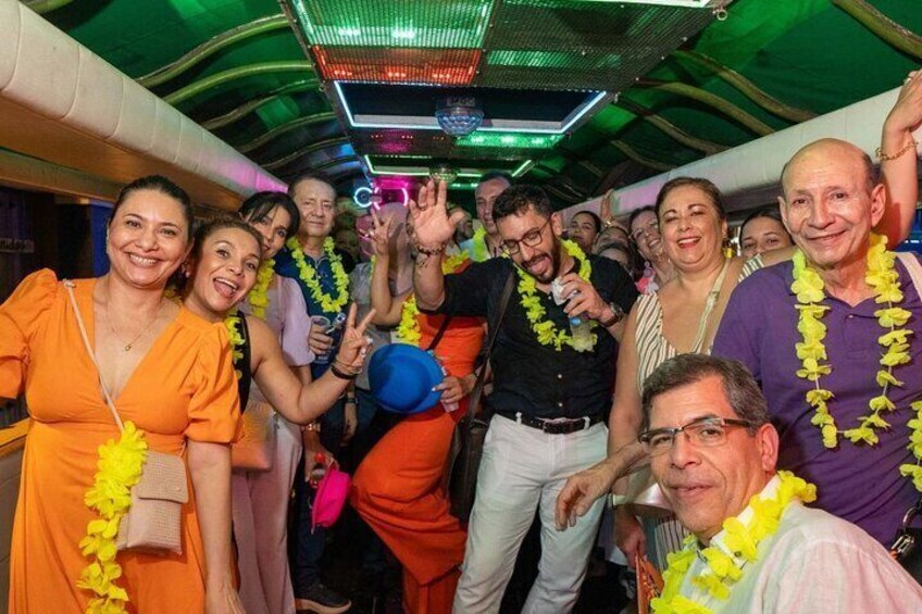 Tour in Chiva Rumbera Music Party and Fun in Santa Marta