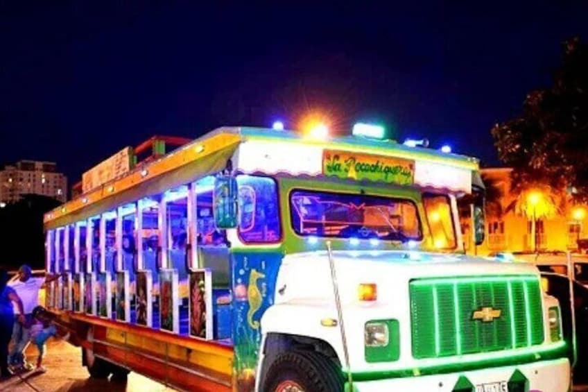 Tour in Chiva Rumbera Music Party and Fun in Santa Marta
