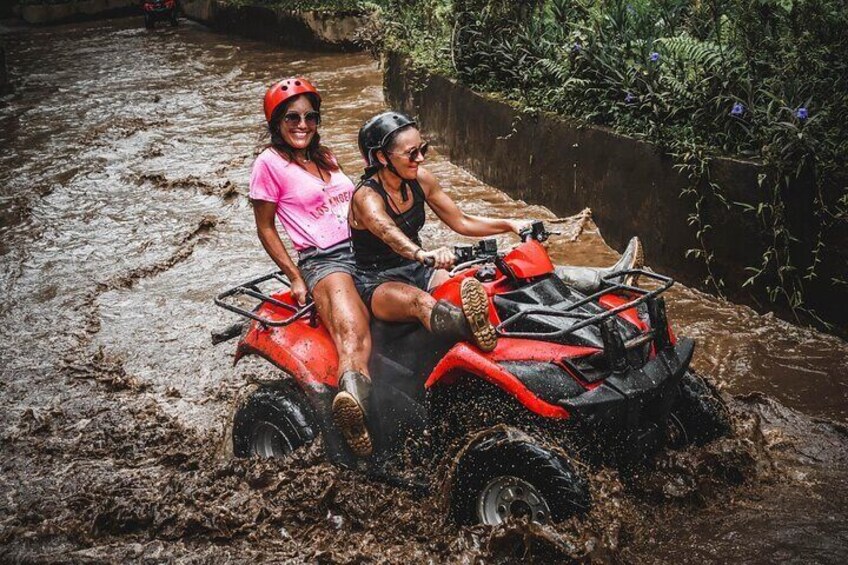 Ubud ATV Adventure Through Waterfall, Zigzag Mud, Bamboo Forest