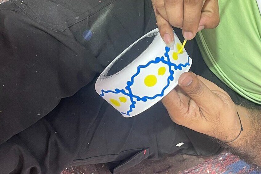 Free Hand work on Product