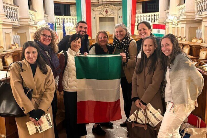 Visiting the Tricolour Hall