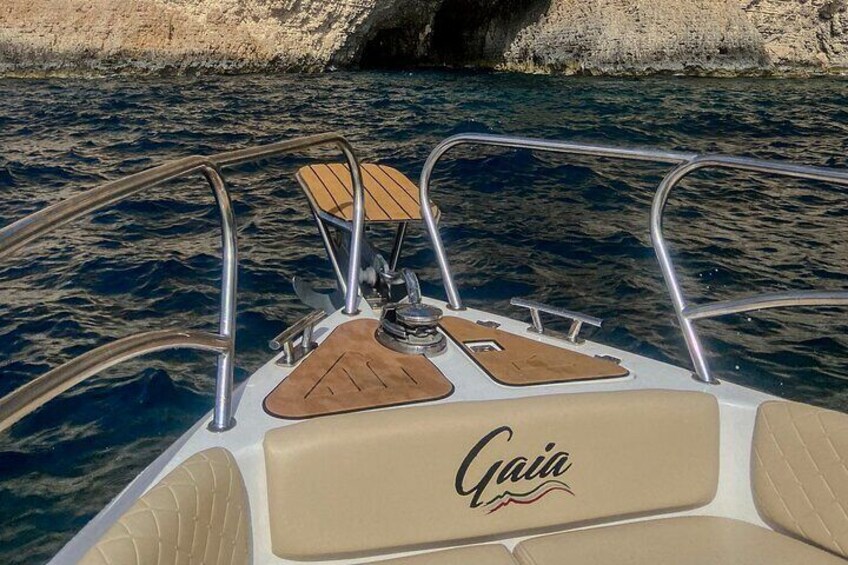 Fast, fun, and exclusive private boat trip to Comino, Cominotto, and Blue Lagoon’s stunning waters.