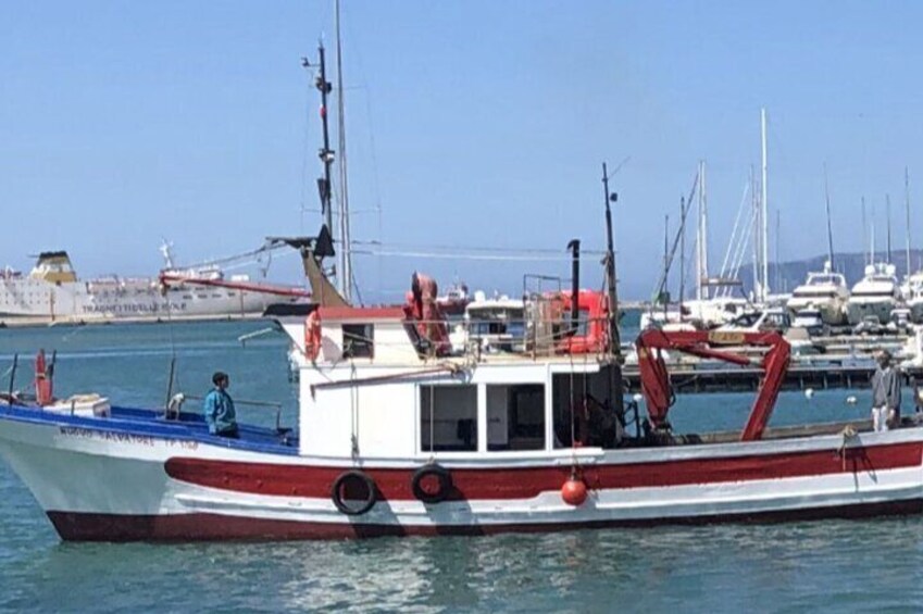 Shared Egadi Islands Adventure with Fishing Trip from Trapani