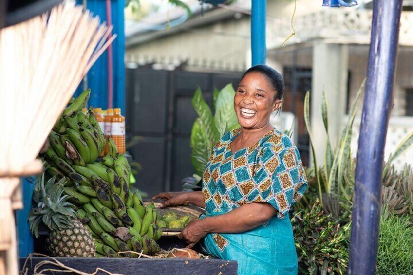 Happy Woman Kariakoo Market
