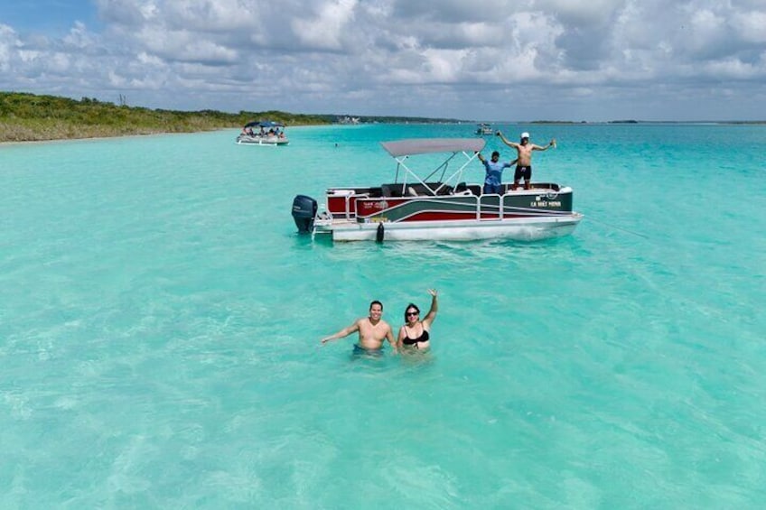 Pontoon Tour of the 7 Color Lagoon
