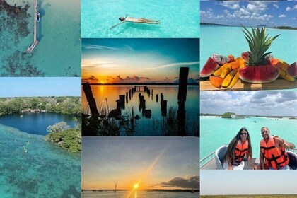 Pontoon Tour of the 7 Colour Lagoon