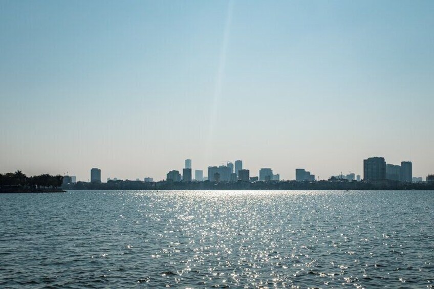 Enjoy stunning and calm views over the West Lake in Hanoi