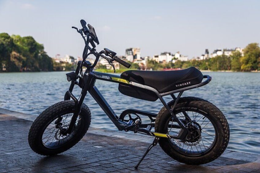 Ride our premium VinFast DrgnFly electric fat bike and experience Hanoi like never before