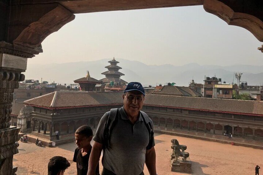 Traveler Enjoying at Bhaktapur Durbar Square