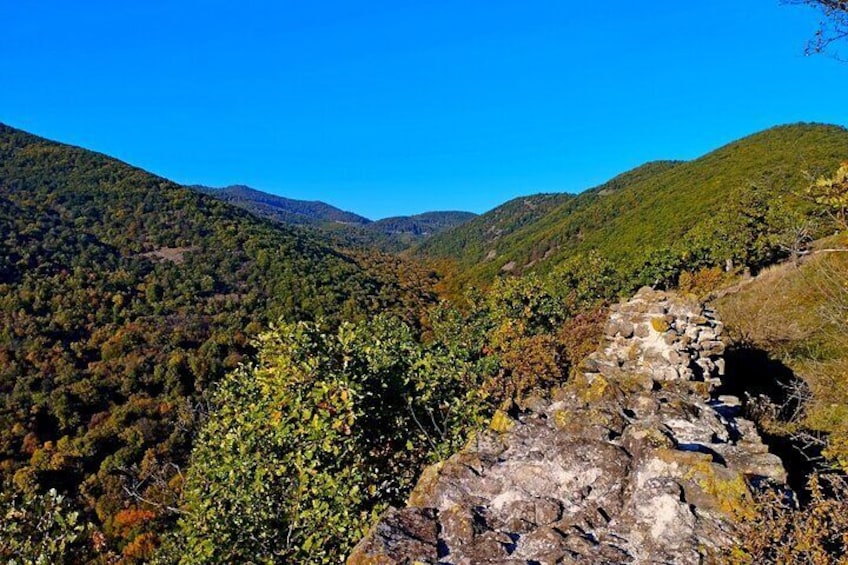 view from the ruins of the castle of Markaz