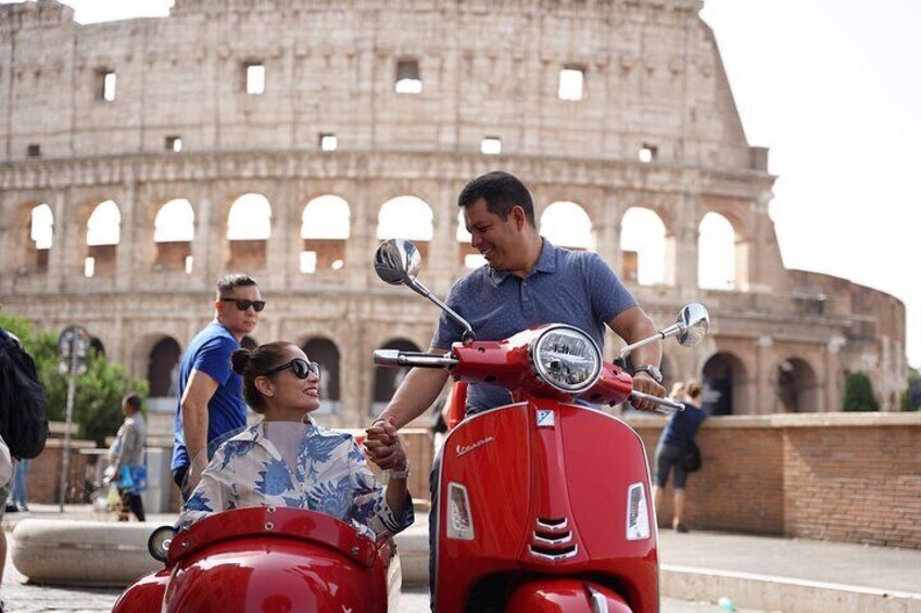 Vespa Sidecar Tour in Rome Best 90 mins experience