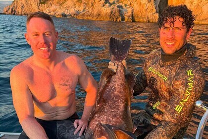 Sub Fishing And Snorkelling In The Waters Of Capri