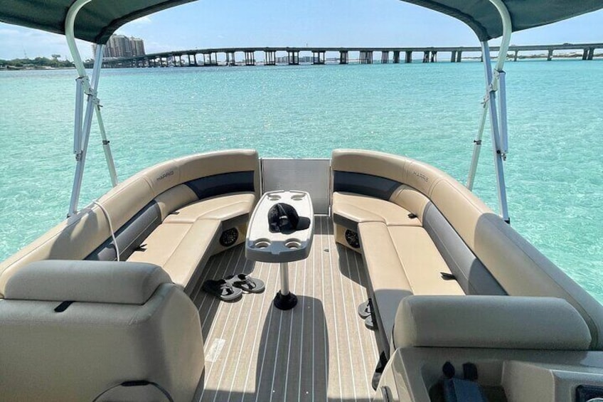 Private Crab Island Pontoon Charter with Captain