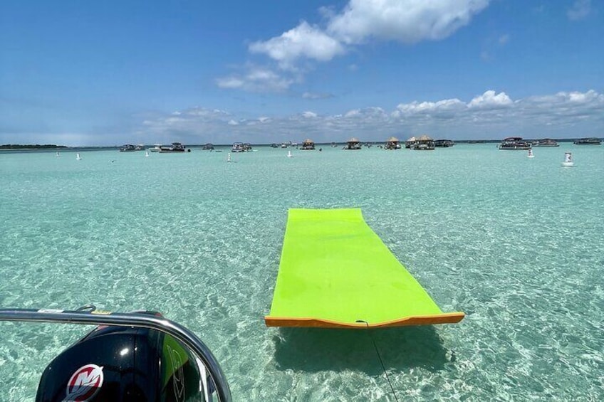 Private Crab Island Pontoon Charter with Captain