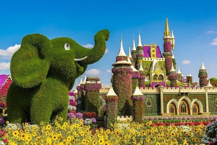 Miracle Garden and Global Village Ticket in Dubai with Transfer