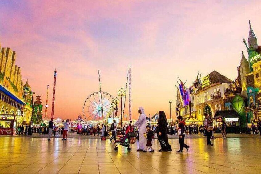 Miracle Garden and Global Village Ticket in Dubai with Transfer