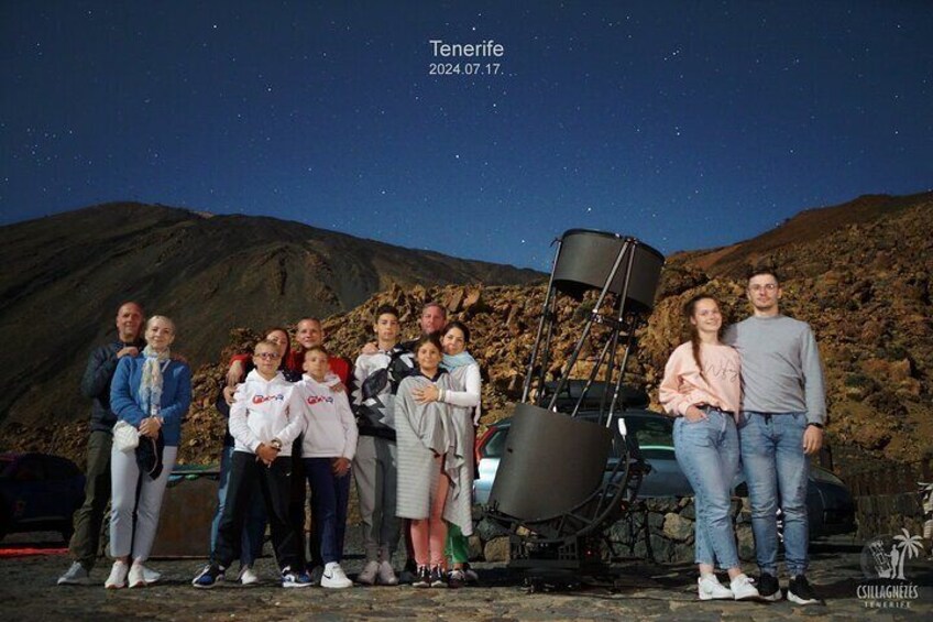 Stargazing in Tenerife with a large telescope