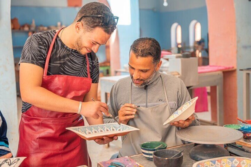 Safi Pottery Workshop, Museum Tour & Kaâk Tasting with Tea