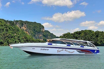 Early bird Phi Phi islands and 4 Islands by Speedboat Tour