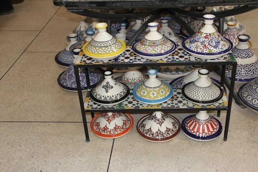 Shopping and Factory Tour of Pottery and Zellige Mosaics in Fes