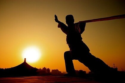 Kungfu Class and Bicycling on Xi'an City Wall