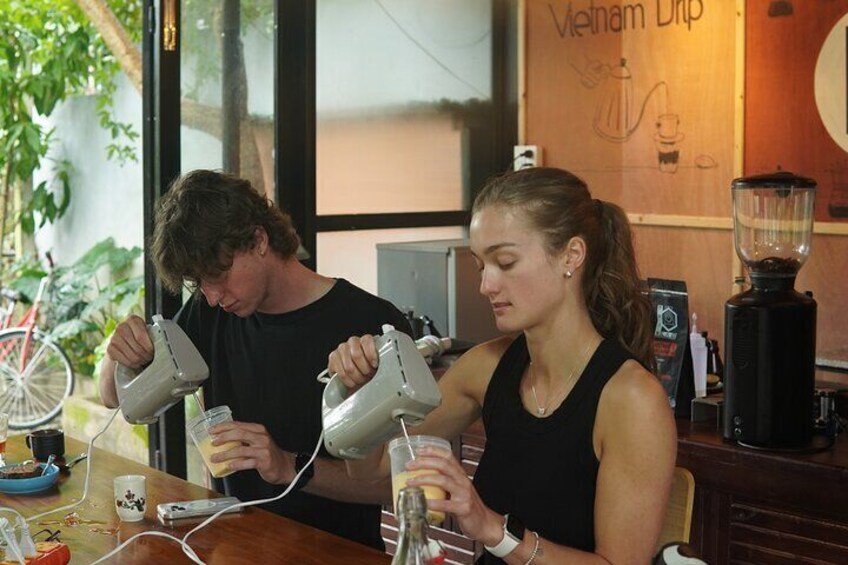 Coconut Egg Coffee Class in Hoi An