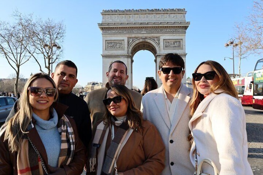 Stroll along the iconic Champs-Élysées, often called the world's most beautiful avenue, leading you to the majestic Arc de Triomphe, a tribute to France's military history!