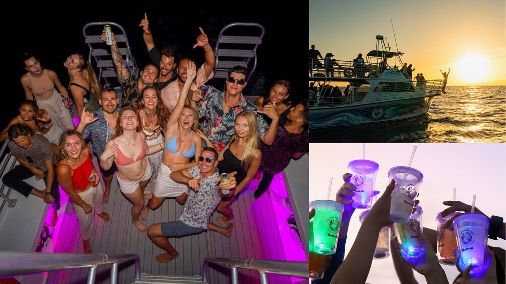 Waikiki Booze Cruise & Sunset Party Boat with Live DJ 