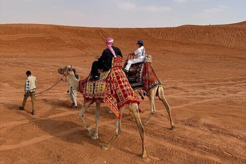 Sand Dunes Desert Camel Ride and Quad Bike Experience in Riyadh