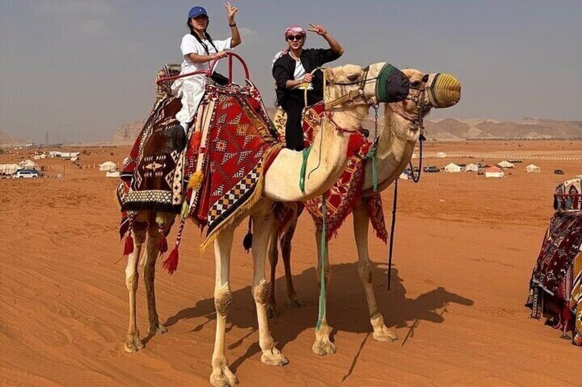 Sand Dunes Desert Camel Ride and Quad Bike Experience in Riyadh