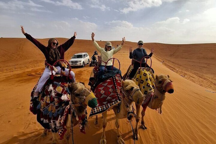 Sand Dunes Desert Camel Ride and Quad Bike Experience in Riyadh