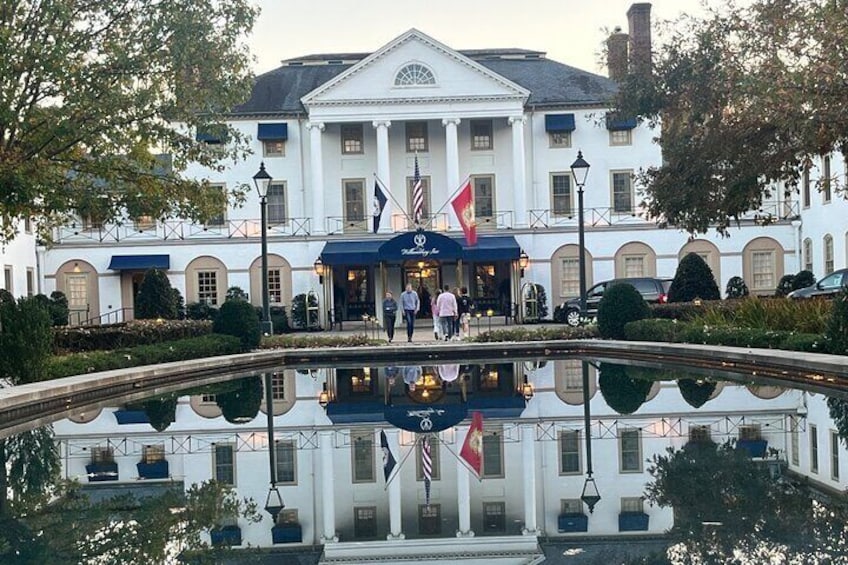 We will meet and begin our tour at the elegant Williamsburg inn.