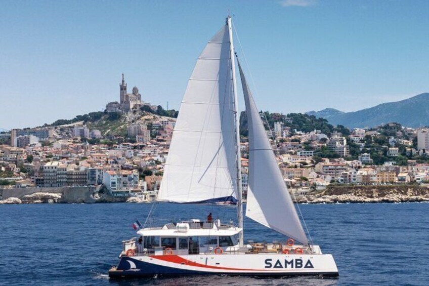 Brunch on a Catamaran Calanques of Marseille Old Port