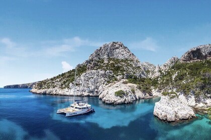 Brunch on a Catamaran Calanques of Marseille Old Port