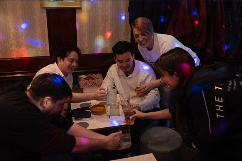 Authentic Japanese Karaoke Bar Hopping in Tokyo Night