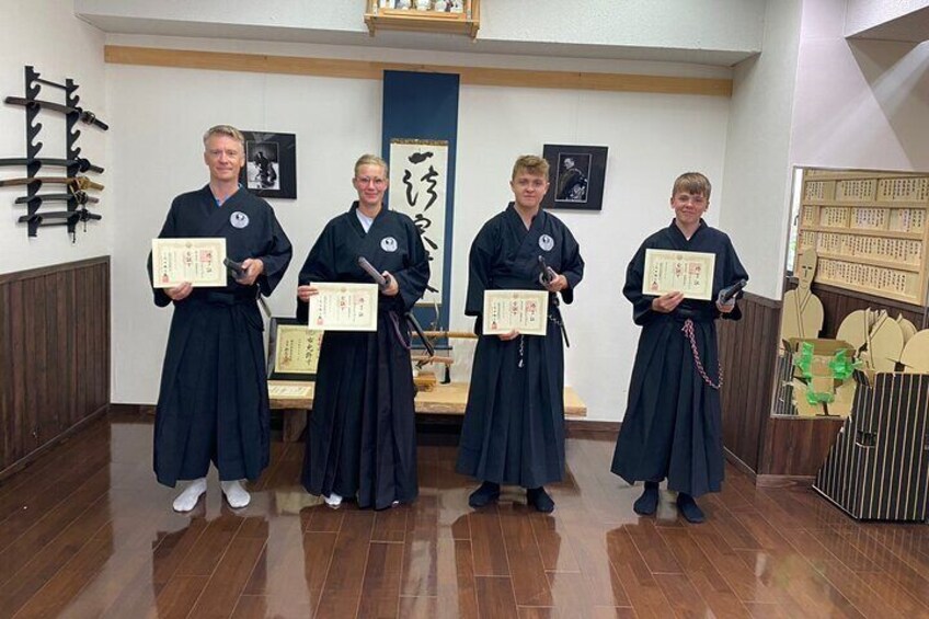 Tokyo Private Samurai Culture Iai Test Slashing Experience