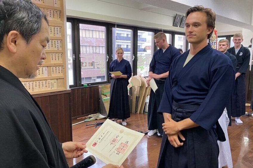 Tokyo Private Samurai Culture Iai Test Slashing Experience