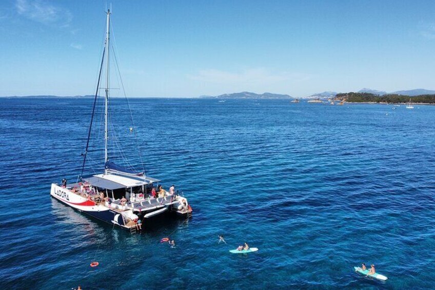 Brunch at Sea in Maxi Catamaran Giens Porquerolles Hyères