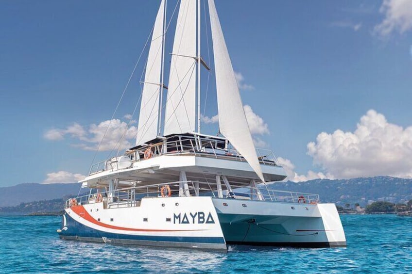 Brunch at sea in Catamaran Villefranche and Cap Ferrat Nice