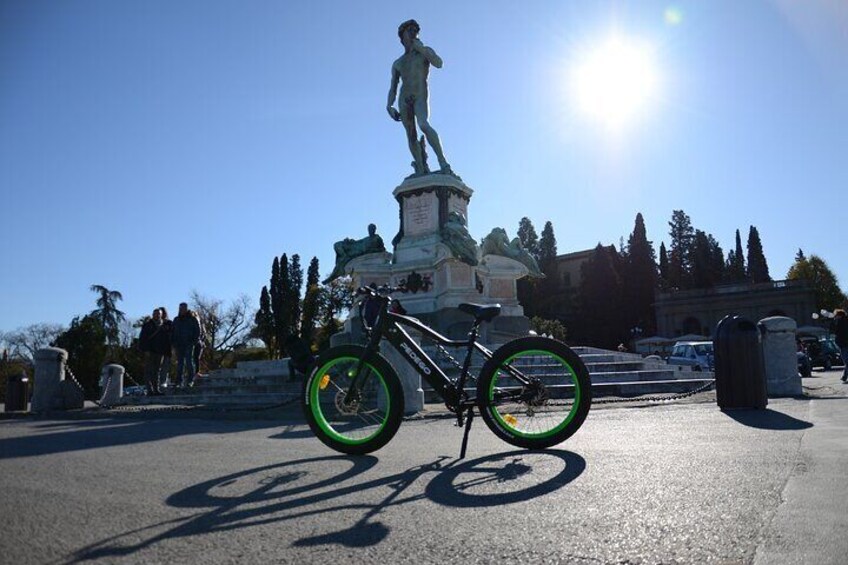 Florence E Bike Tour with Michelangelo Square